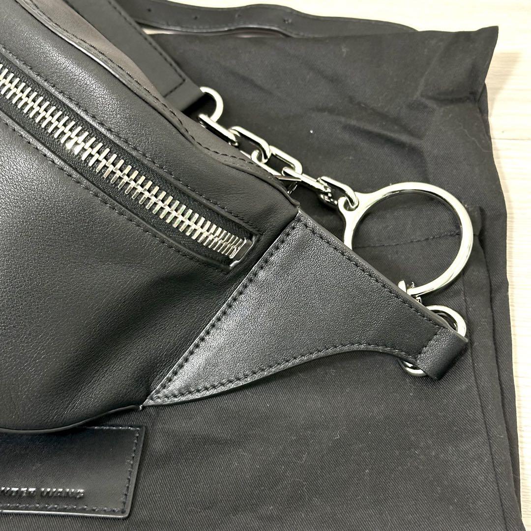 極美品 アレキサンダーワン ボディバッグ ファニーパック レザー チェーン