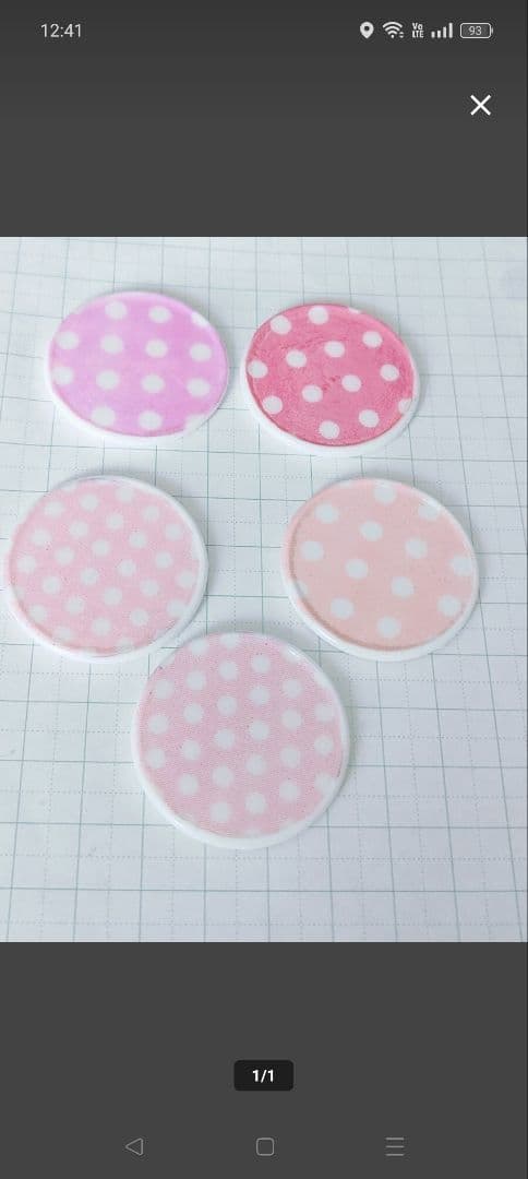 ミニチュア 37ミリ 皿 ドールハウス NEXPOTALLINN_EU