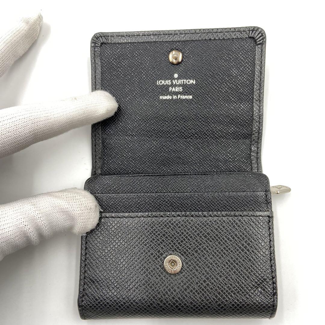 美品✨LOUIS VUITTON コインケース　タイガ　ブラック　本革