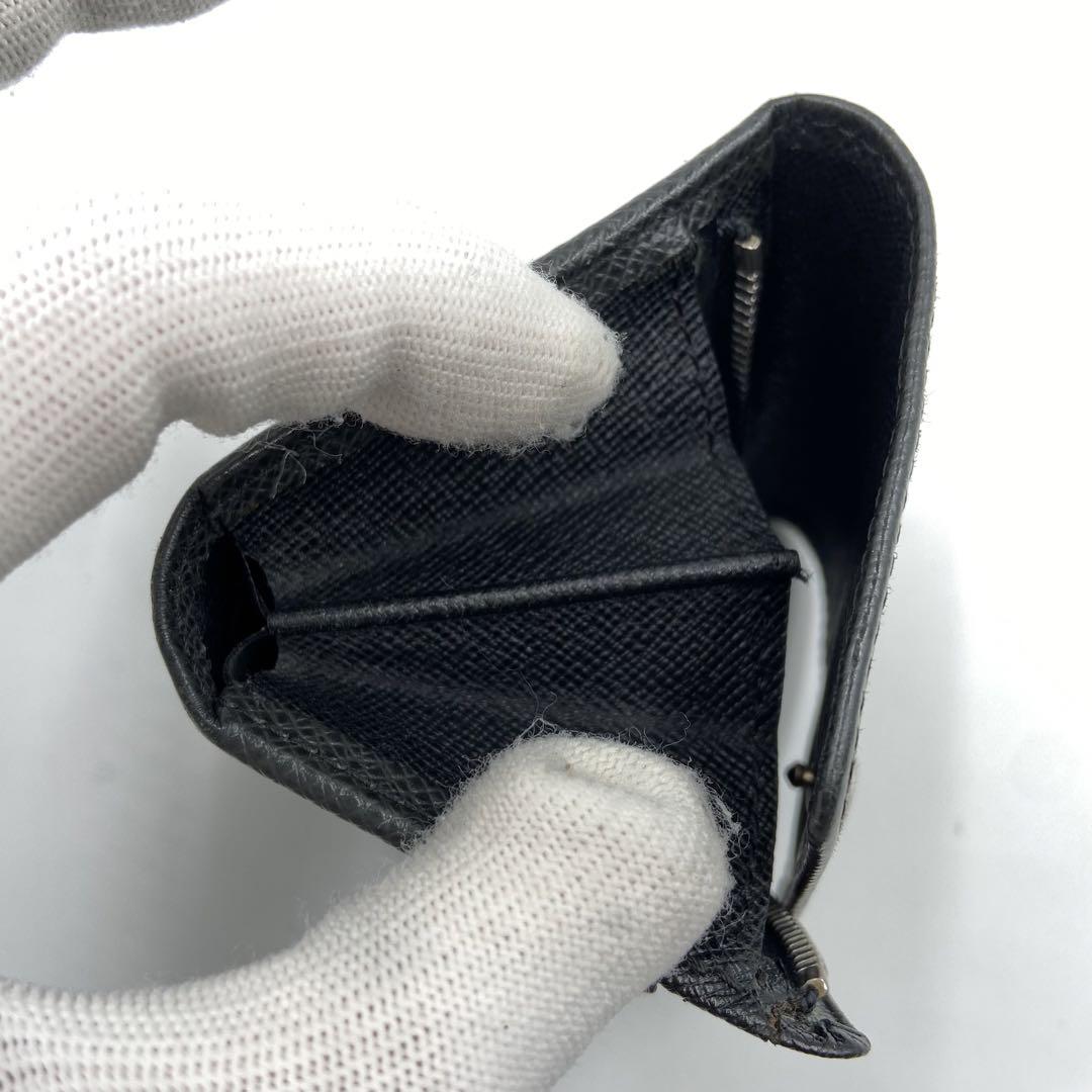 美品✨LOUIS VUITTON コインケース　タイガ　ブラック　本革