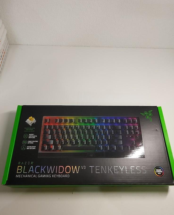 Razer BLACKWIDOW V3 TENKEYLESS イエロー軸