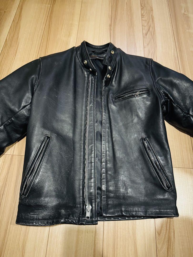schott 641 ブラックレザージャケット サイズ36