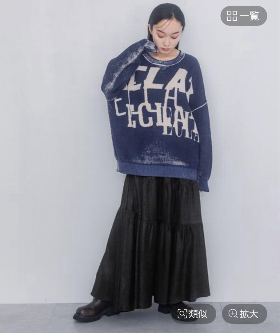 新品jeanasisリバースダイロゴBigプルオーバー