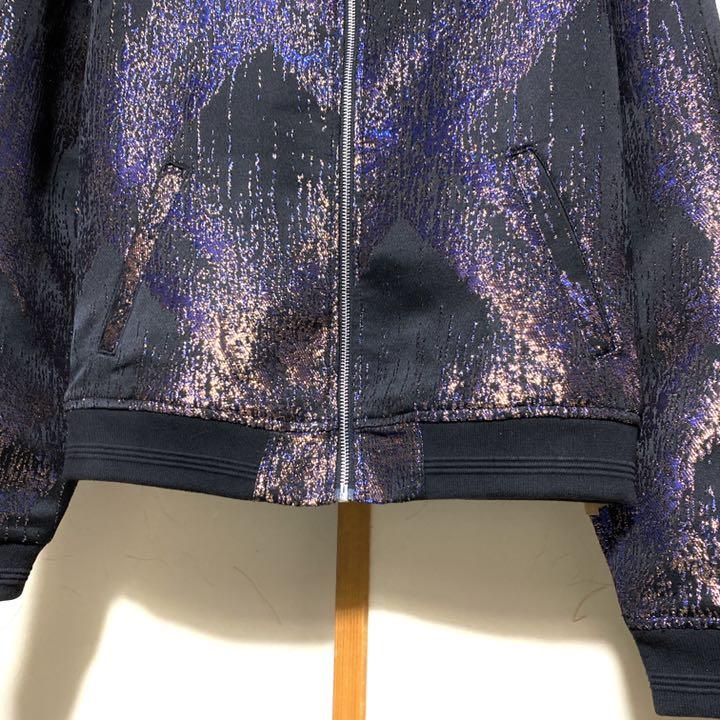 数量限定人気 希少 M 黒 ラメ糸 金属繊維 5J4P8-m64350757429 美品 ZARA シャイニーブルゾン ジャケット 再入荷即納