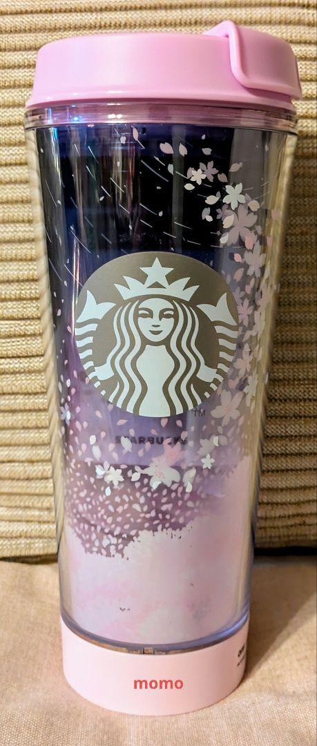 スタバ 韓国【桜 LED プラスティックタンブラー】355ml