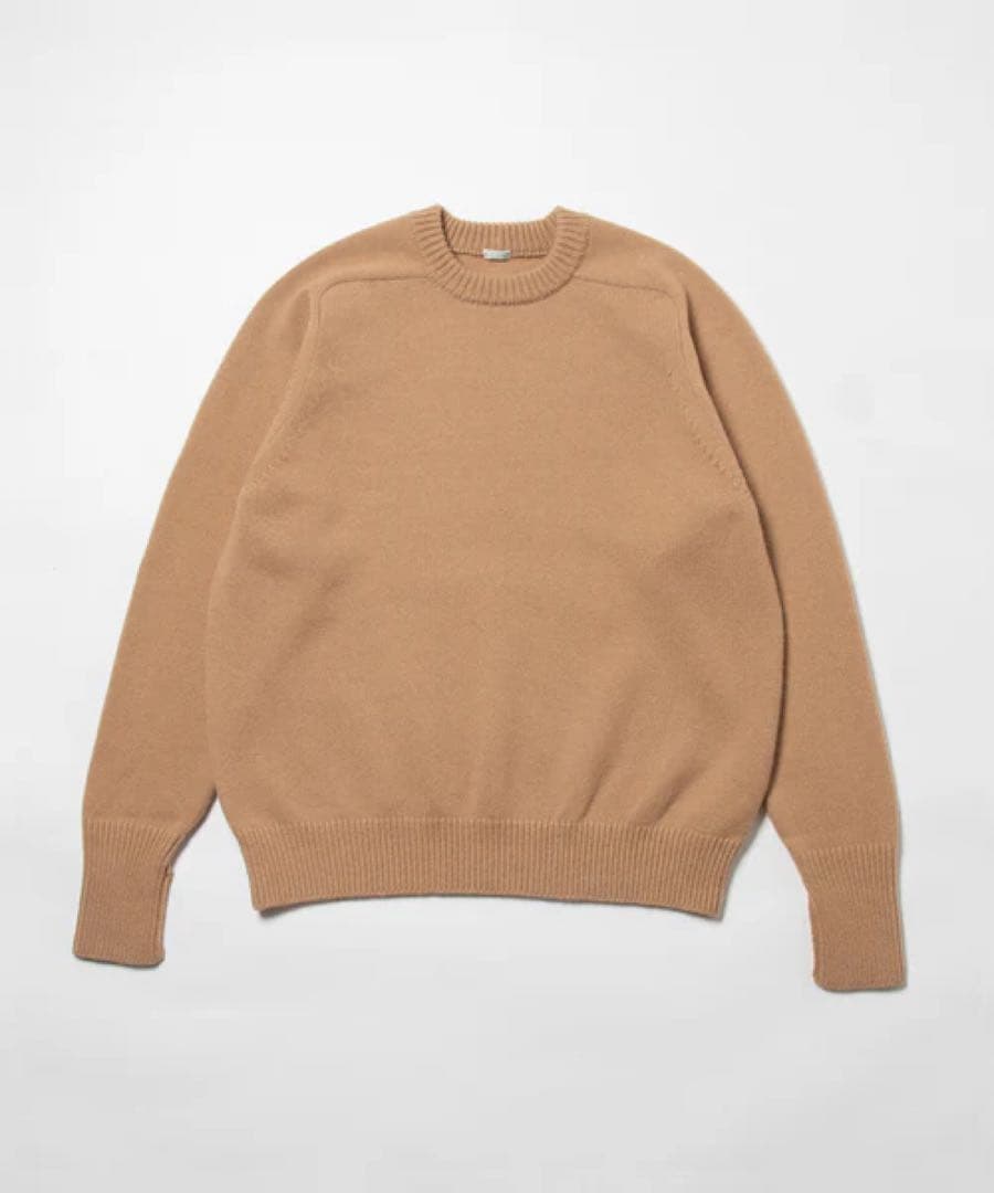 A.PRESSE ベージュ クルーネックセーター MM a.presse