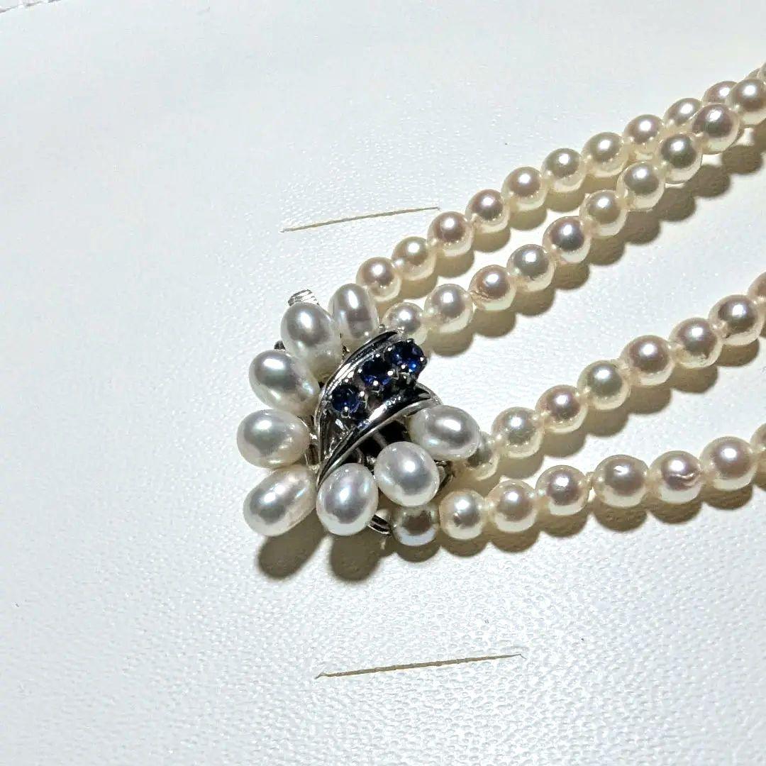 TASAKI タサキ K14 本真珠 ベビーパール ネックレス サファイヤ TASAKI タサキ K14 本真珠 ベビーパール ネックレス サファイヤ