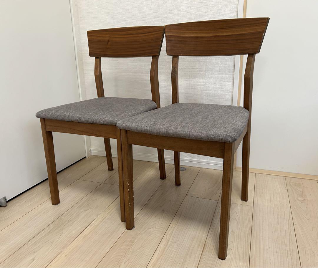 ダイニングテーブル　大川家具　4点セット