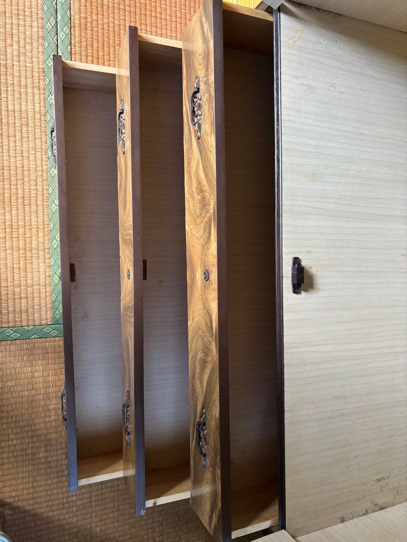 木目調 両開き収納キャビネット 木目調 両開き収納キャビネット