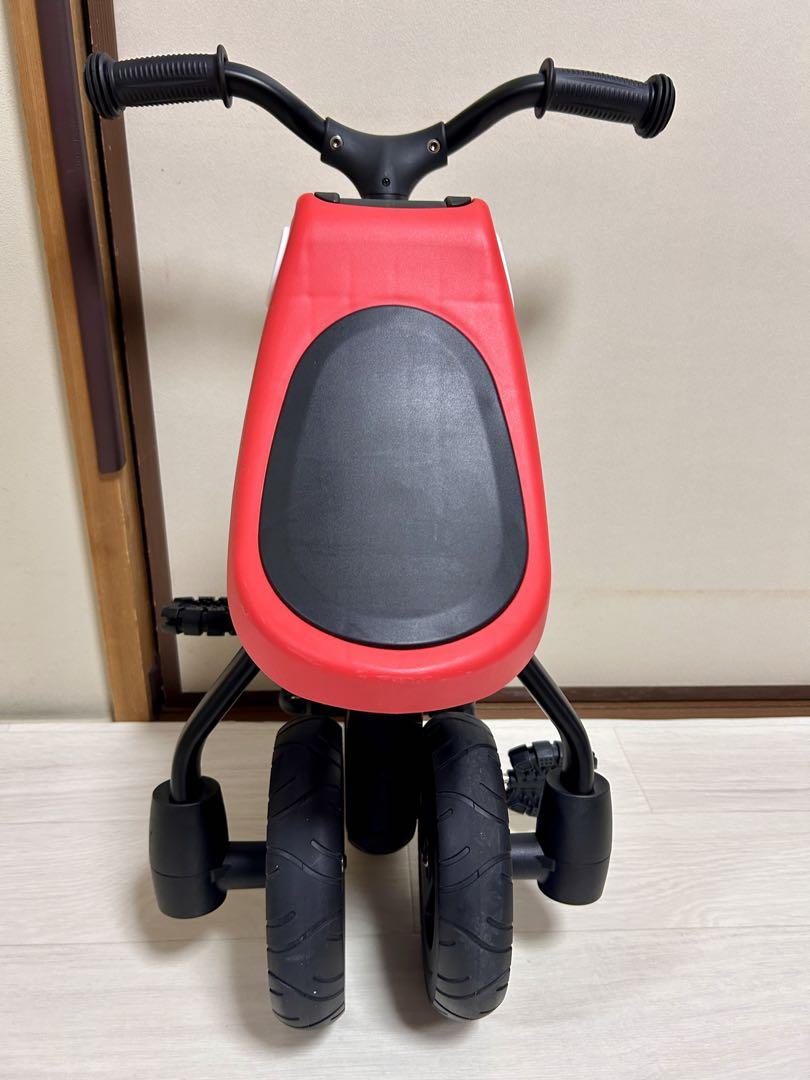 3in1ベビーカー 安全ガード付き 折りたたみ三輪車 押し車 かじ付