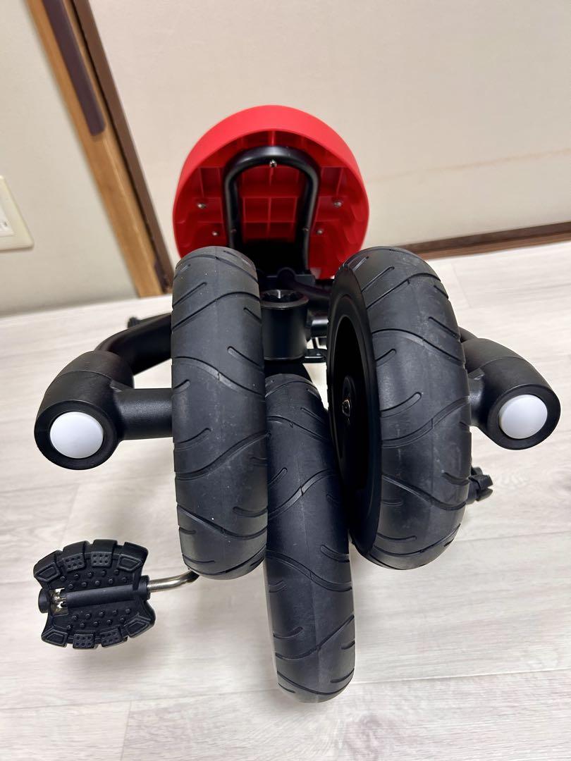 3in1ベビーカー 安全ガード付き 折りたたみ三輪車 押し車 かじ付