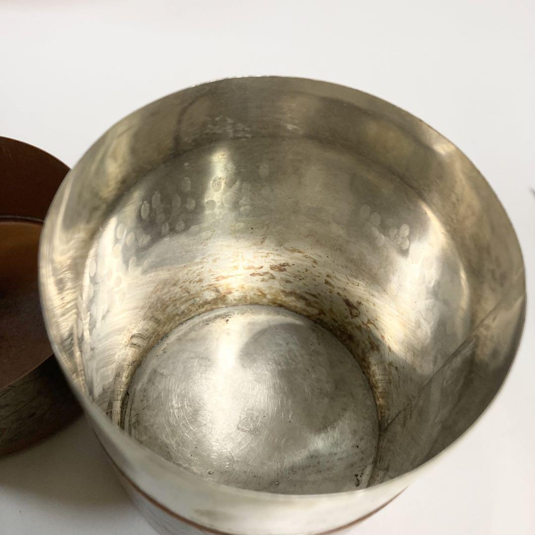 玉川堂　やかん　葉模様　レトロ　燕三条　銅　茶器　茶道具