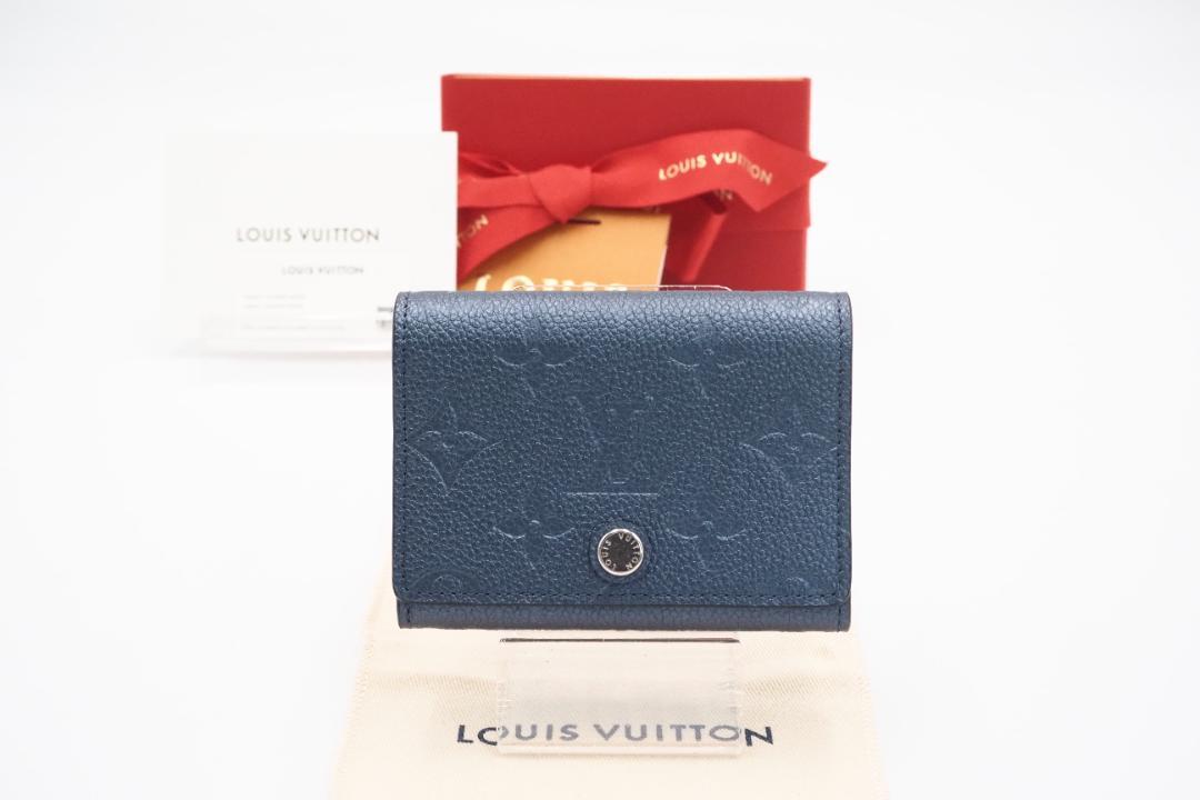 Louis Vuitton ネイビー 二つ折りコイン、カードケース Louis Vuitton ネイビー 二つ折りコイン、カードケース