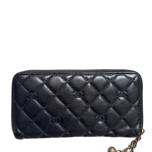 CHANEL ブラック キルティング 長財布　ラムスキン　マトラッセ　財布 CHANEL - シャネル CHANEL 長財布 ラムスキン マトラッセ