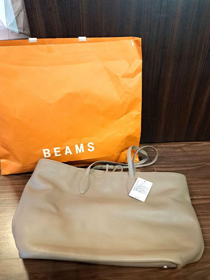 BEAMS レザー トートバッグ