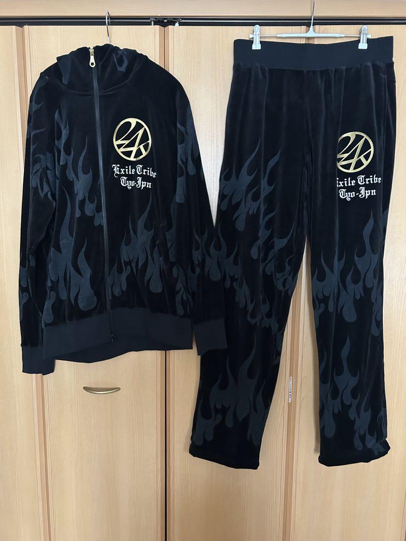 24karats EXILE TRIBE セットアップ ベロア ジャージ XL - メルカリ