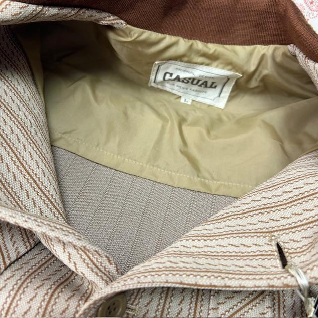 deadstock 国産レトロ 70s 切替えジャージブルゾン ジャケット L