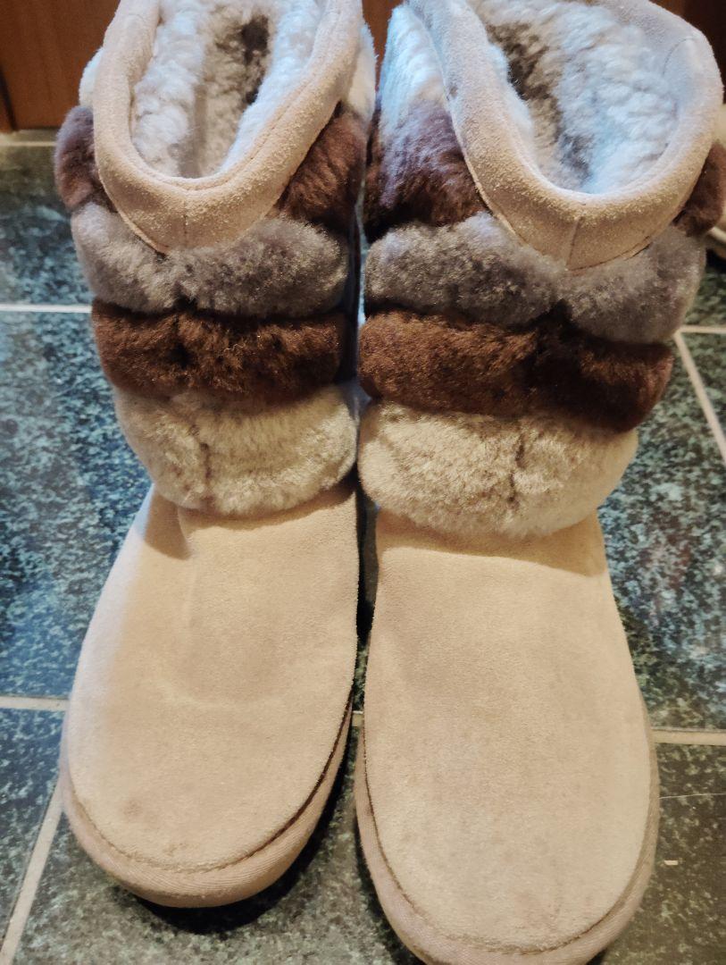 UGG ムートンブーツ ベージュ ファー付き UGG ムートンブーツ ベージュ/ブラウン/グレー安い 通販