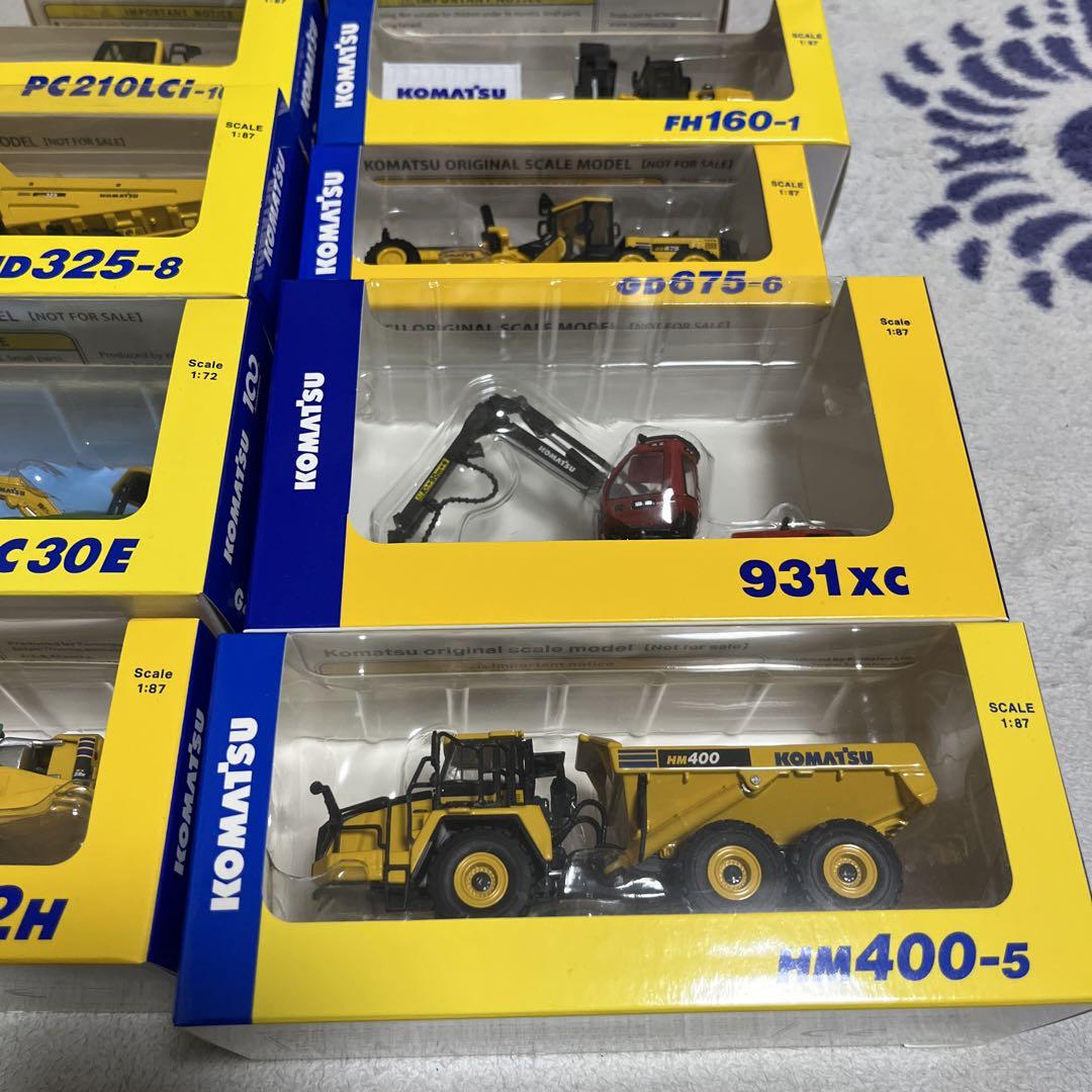 小松 コマツオリジナルミニチュア 建機ミニチュア 非売品 10個セット