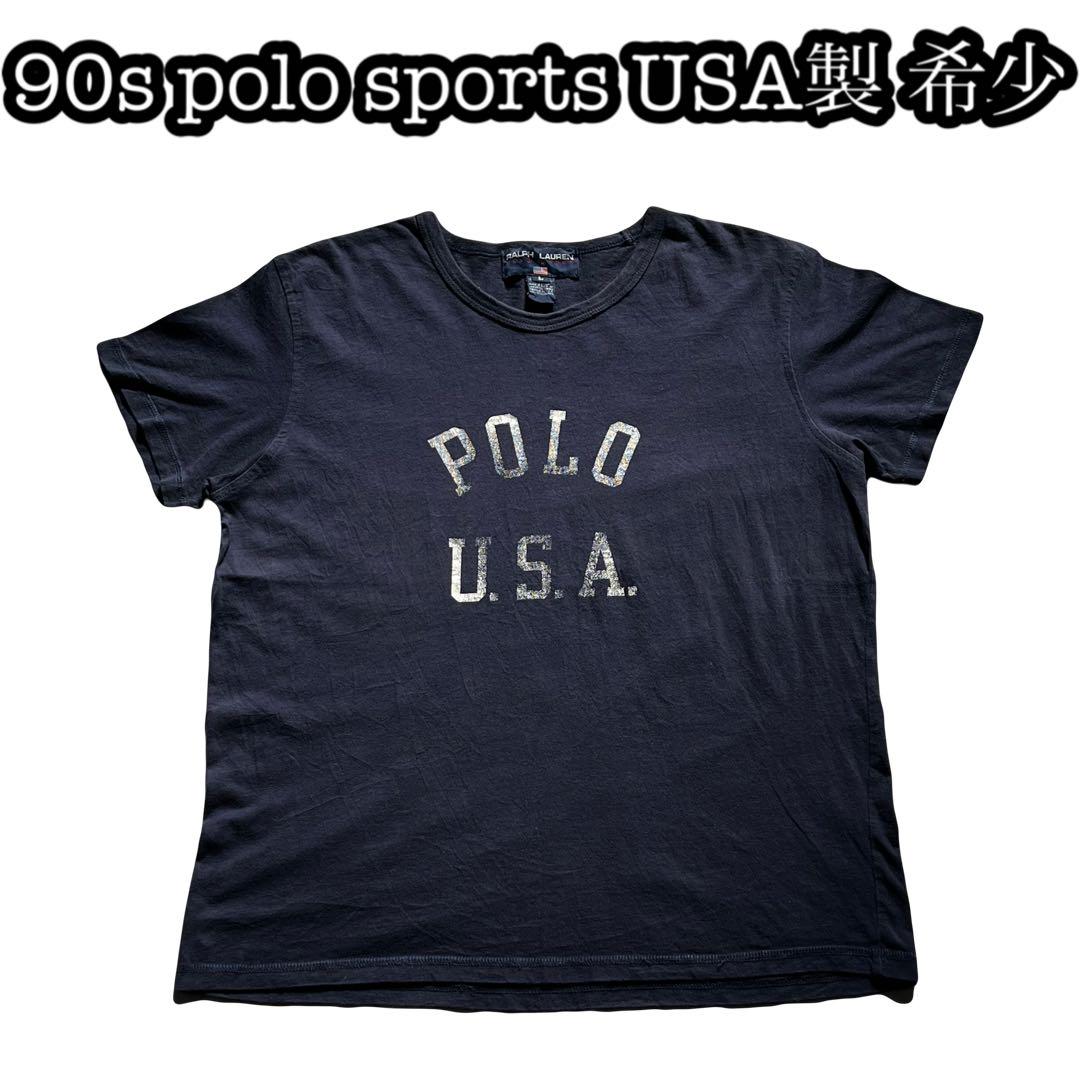 80s90s OLD vintage polosports TEE USA製
