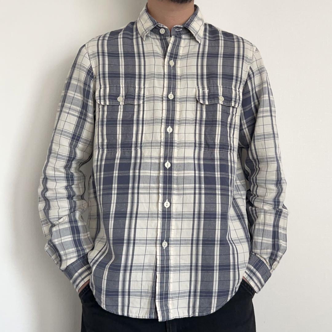 POLO RALPH LAUREN クラシックフィット コットンリネンシャツ M