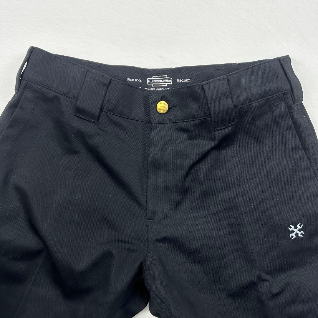 b1399✨美品✨【BLUCO】ストレッチライドワークパンツ　M　ブラック　黒