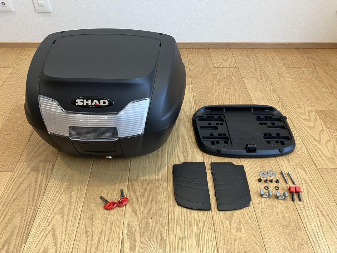 SHAD SH40トップケース（無塗装ブラック）と取り付け部品セット