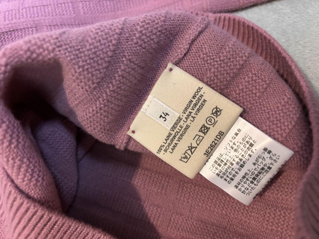 【未使用品】23年新作HERMES エルメスウール100% Hロゴ クルーネック