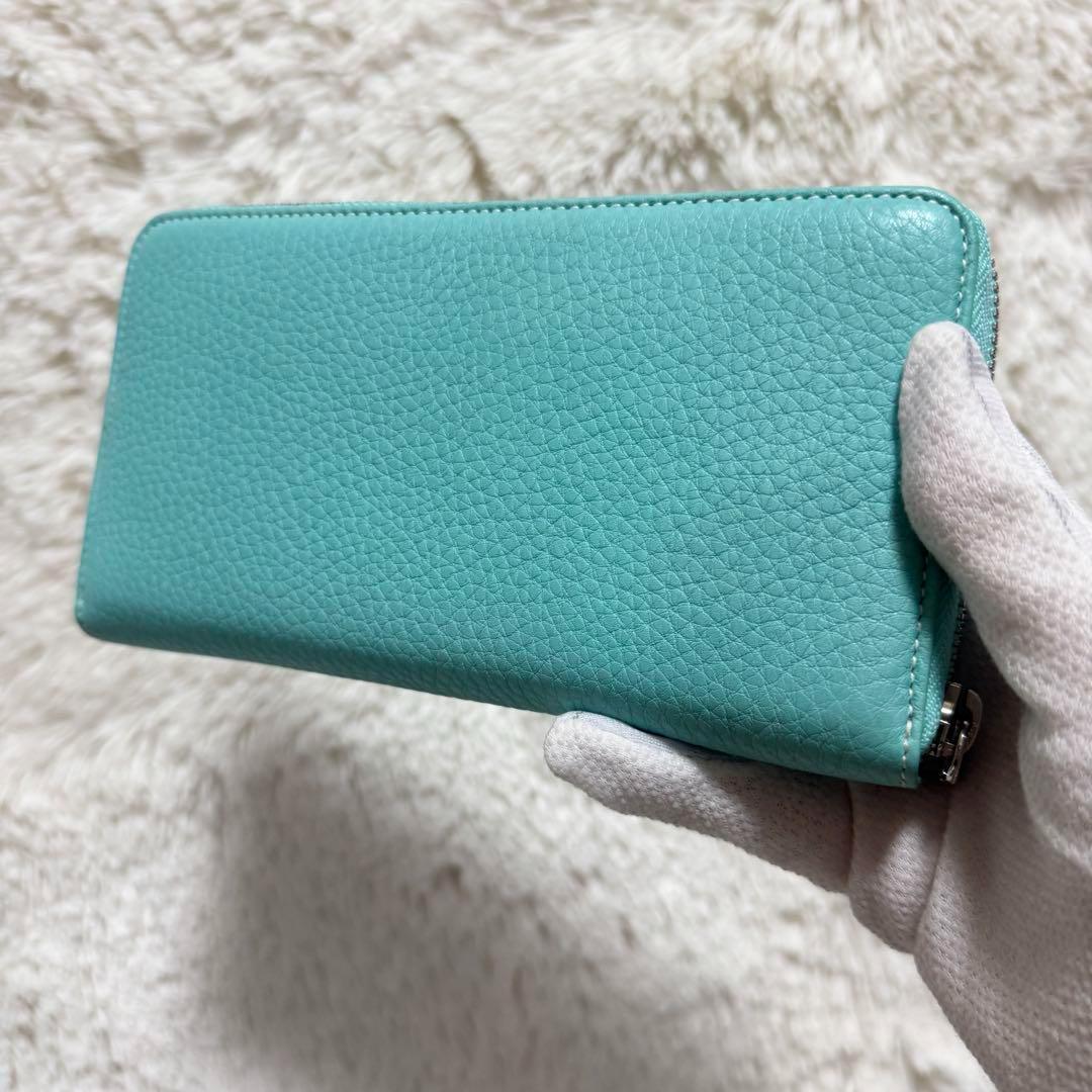 【極美品】ティファニー&コー　ロゴプレート　長財布
