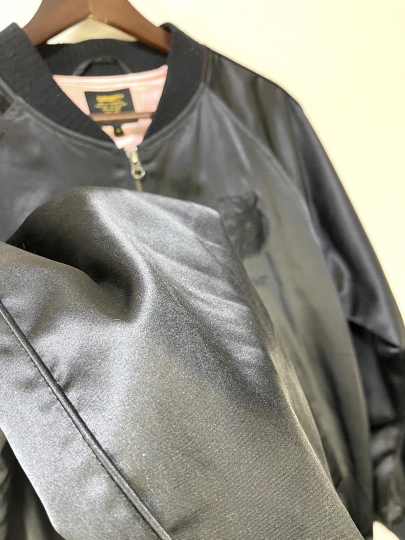 【希少】carhartt wip スーベニアジャケット 同色刺繍 黒 【希少】carhartt wip スーベニアジャケット 同色刺繍 黒