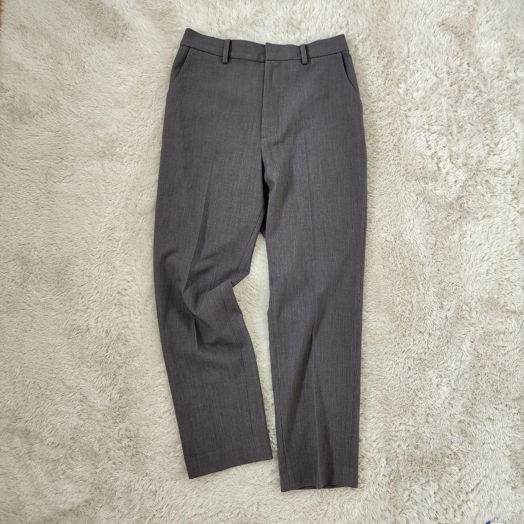 極美品✨SOEJU ウールライクセンタープレスパンツ スラックス XL グレー