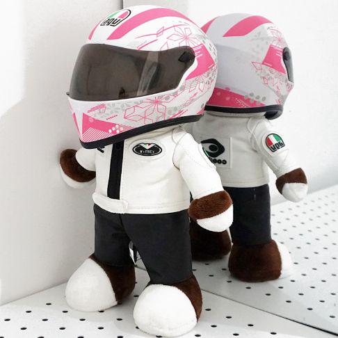 バイクヘルメットデザインぬいぐるみ