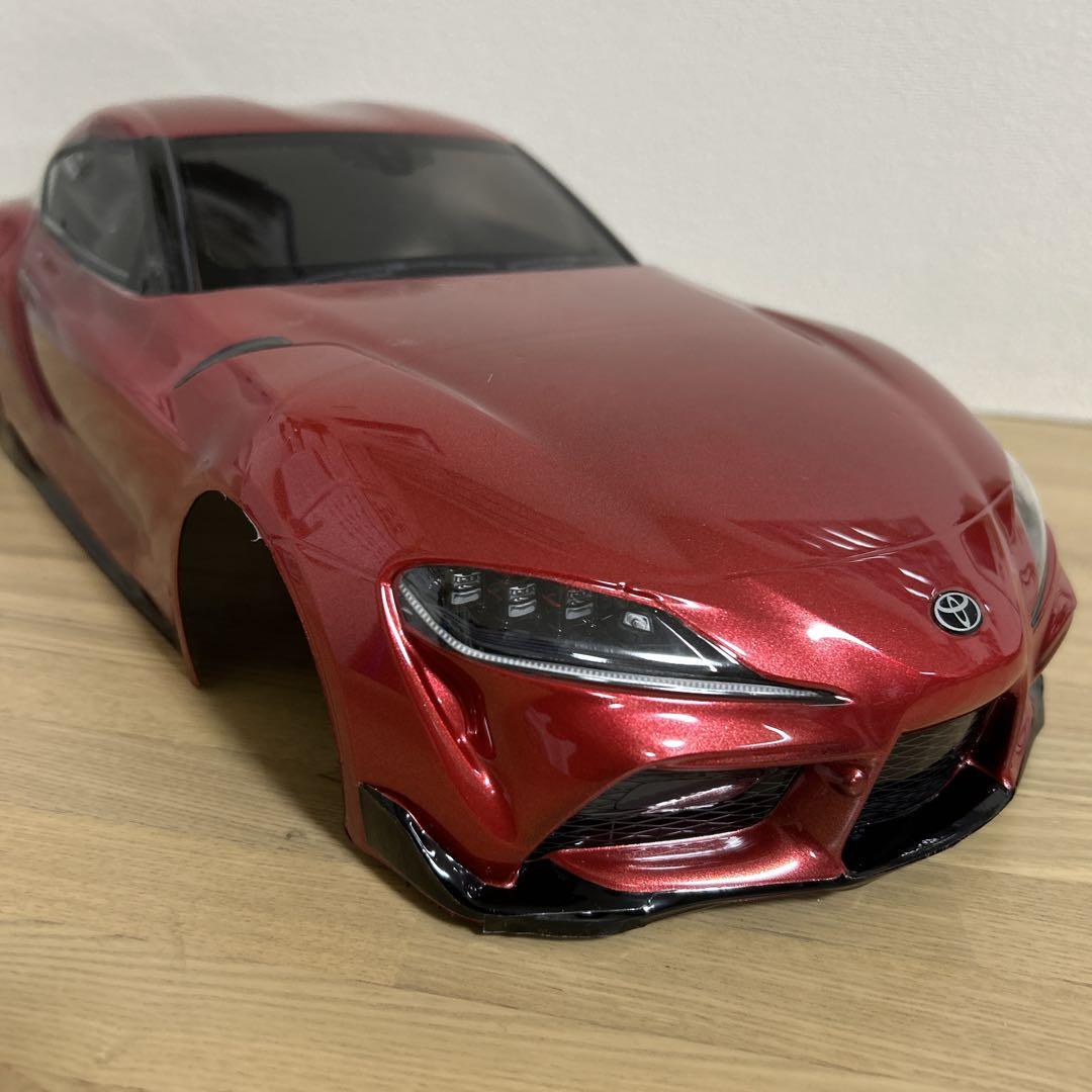 タミヤ　ラジコンボディ　トヨタGRスープラ　メタリックレッド