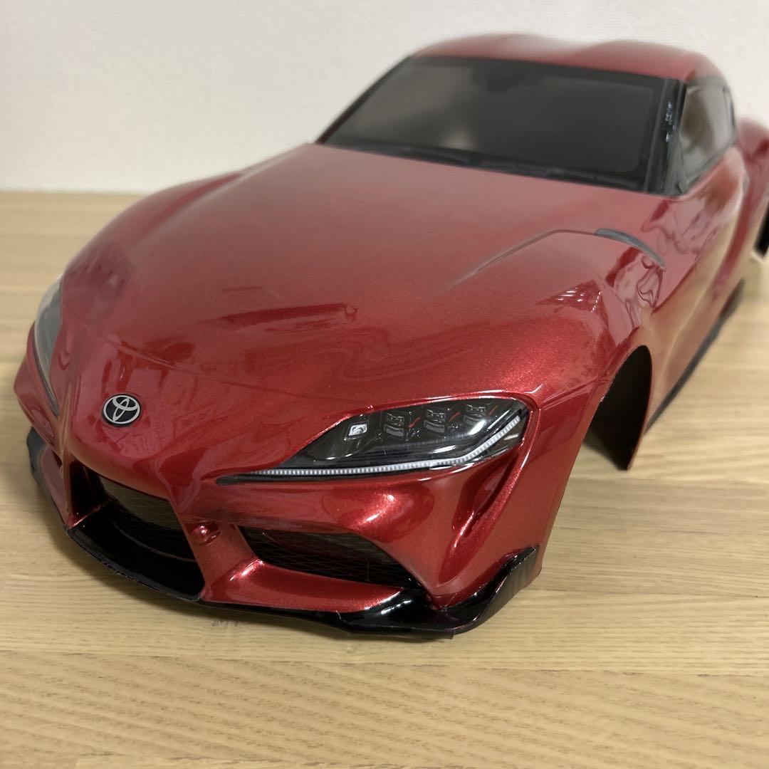 タミヤ　ラジコンボディ　トヨタGRスープラ　メタリックレッド