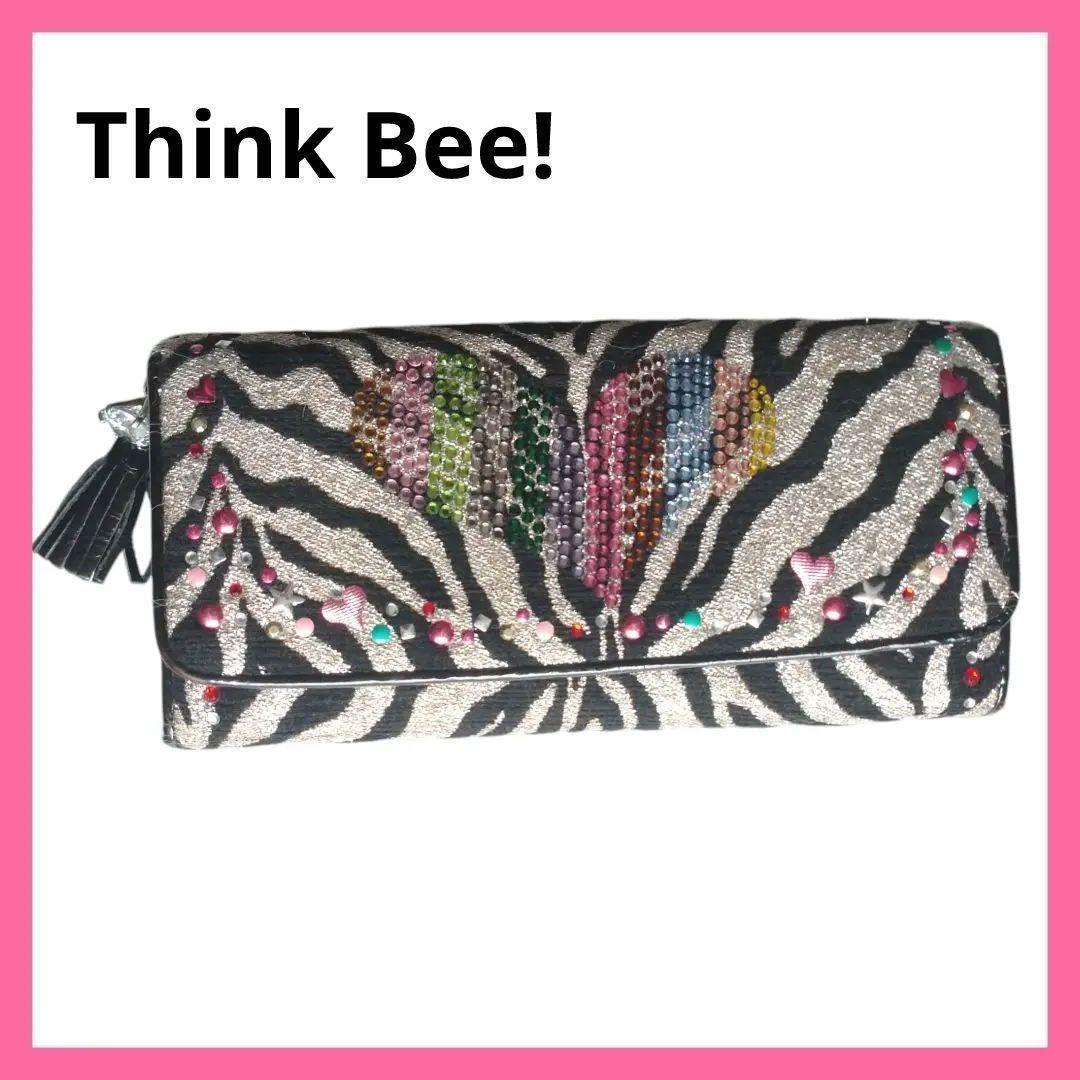 シンクビー Think Bee! 長財布 ゼブラ ハート - メルカリ