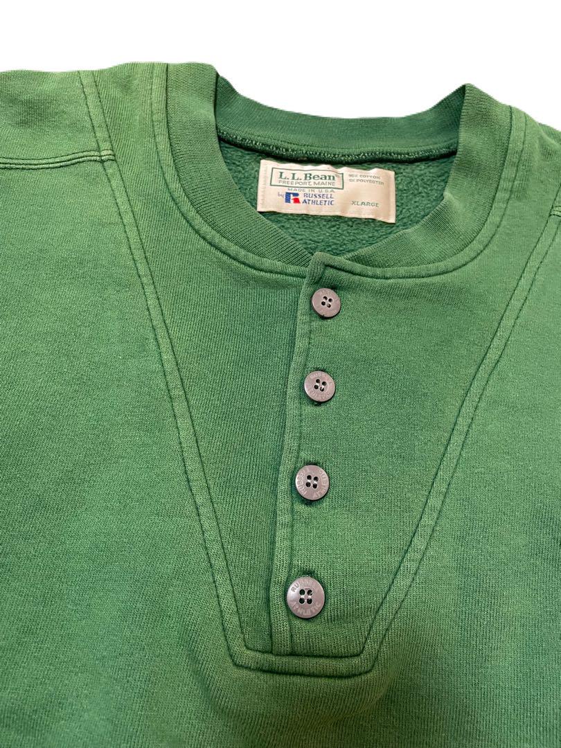 LLBEAN×Russell ヘンリーネック スウェット 希少サイズ XL
