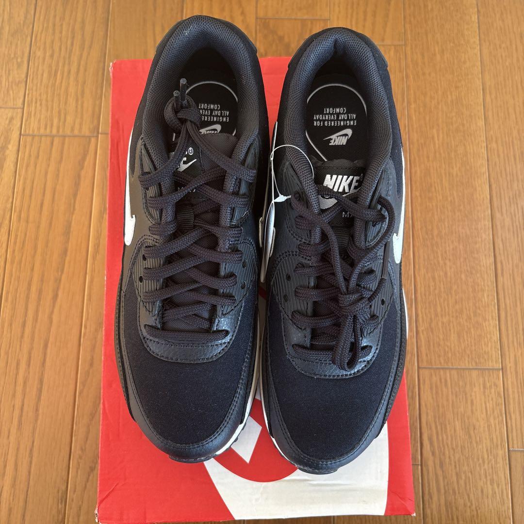 人気アイテム NIKE WMNS AIRMAX 90 ブラック 25cm 靴