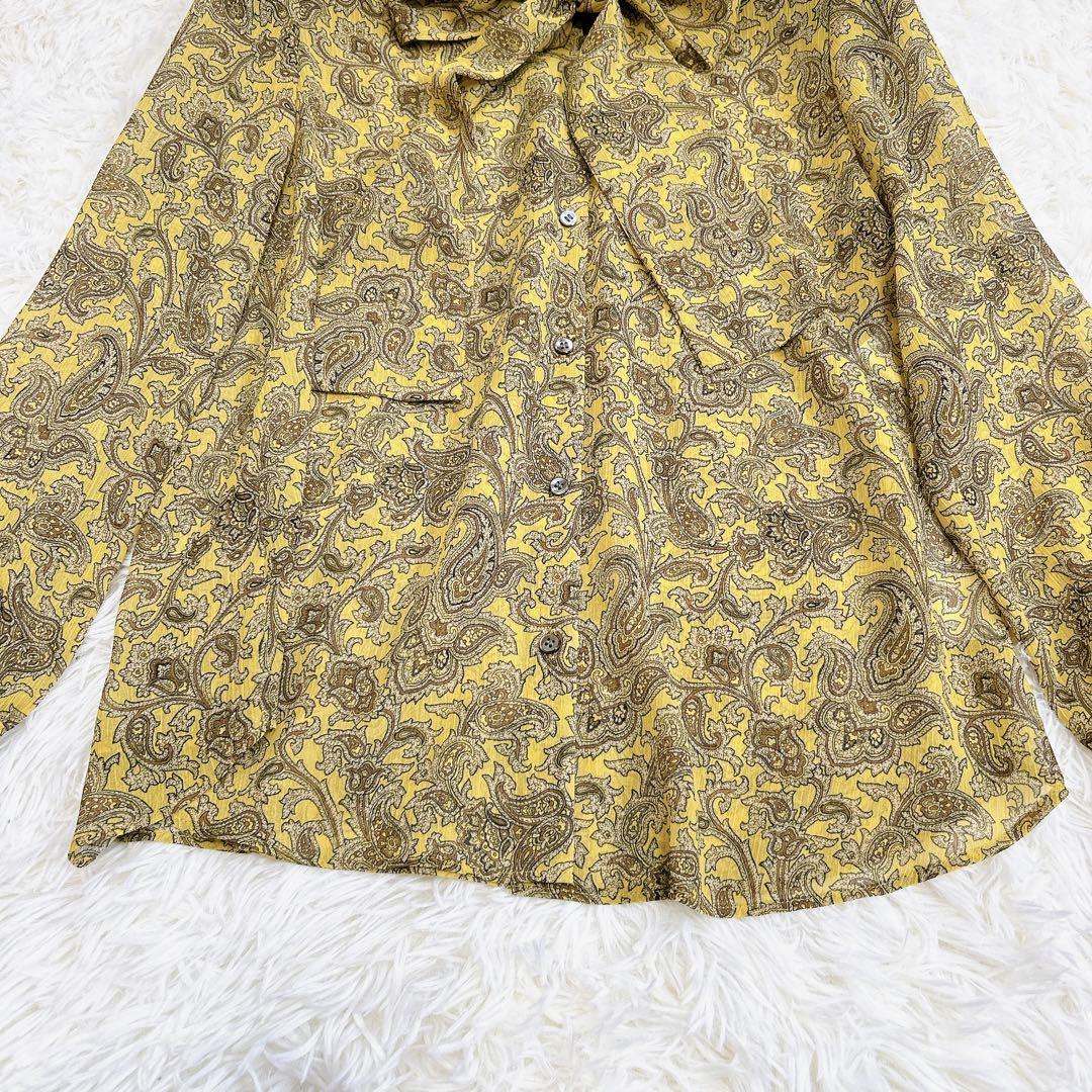 【新品タグ付き】アルアバイル ペイズリーシフォンボウタイブラウス フリル
