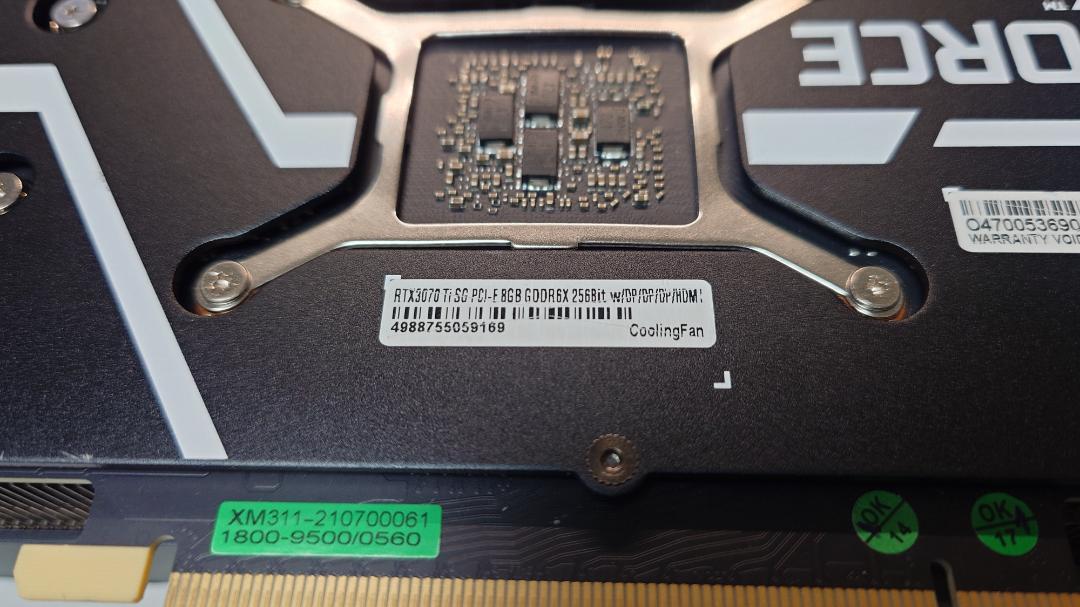 グラフィックボード・グラボ・ビデオカード GEFORCE RTX 3070 Ti