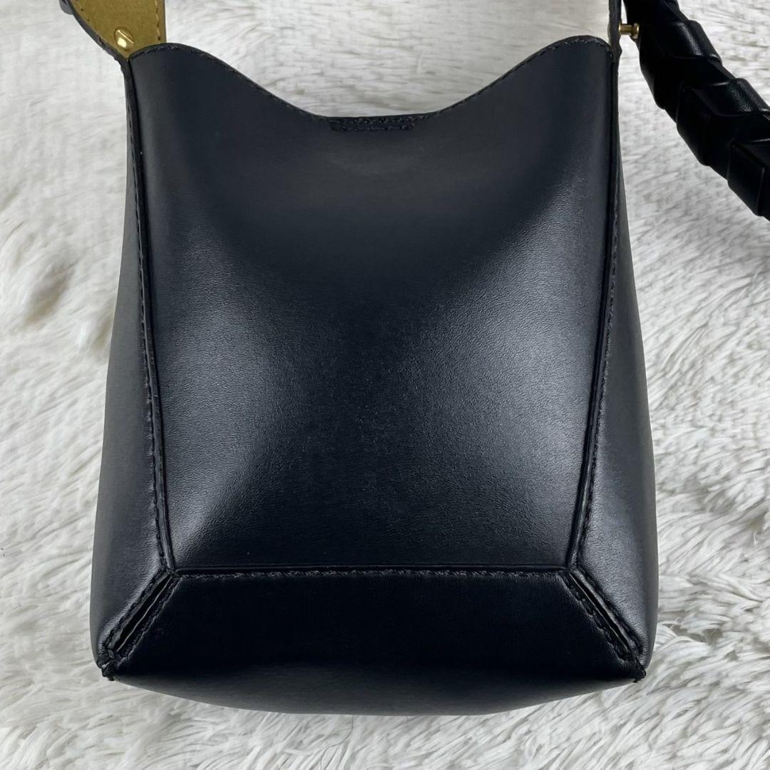 ステラマッカートニー フラップレザーショルダーバッグ ブラック Stella McCartney ステラマッカートニー ショルダーバッグ