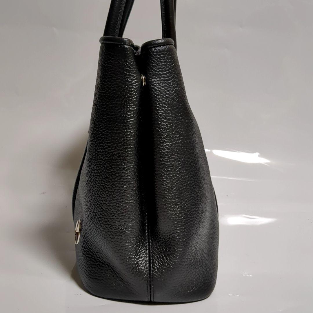 ✨訳あり美品✨バーニーズニューヨーク トートバッグ ベンツ ブラック レザー