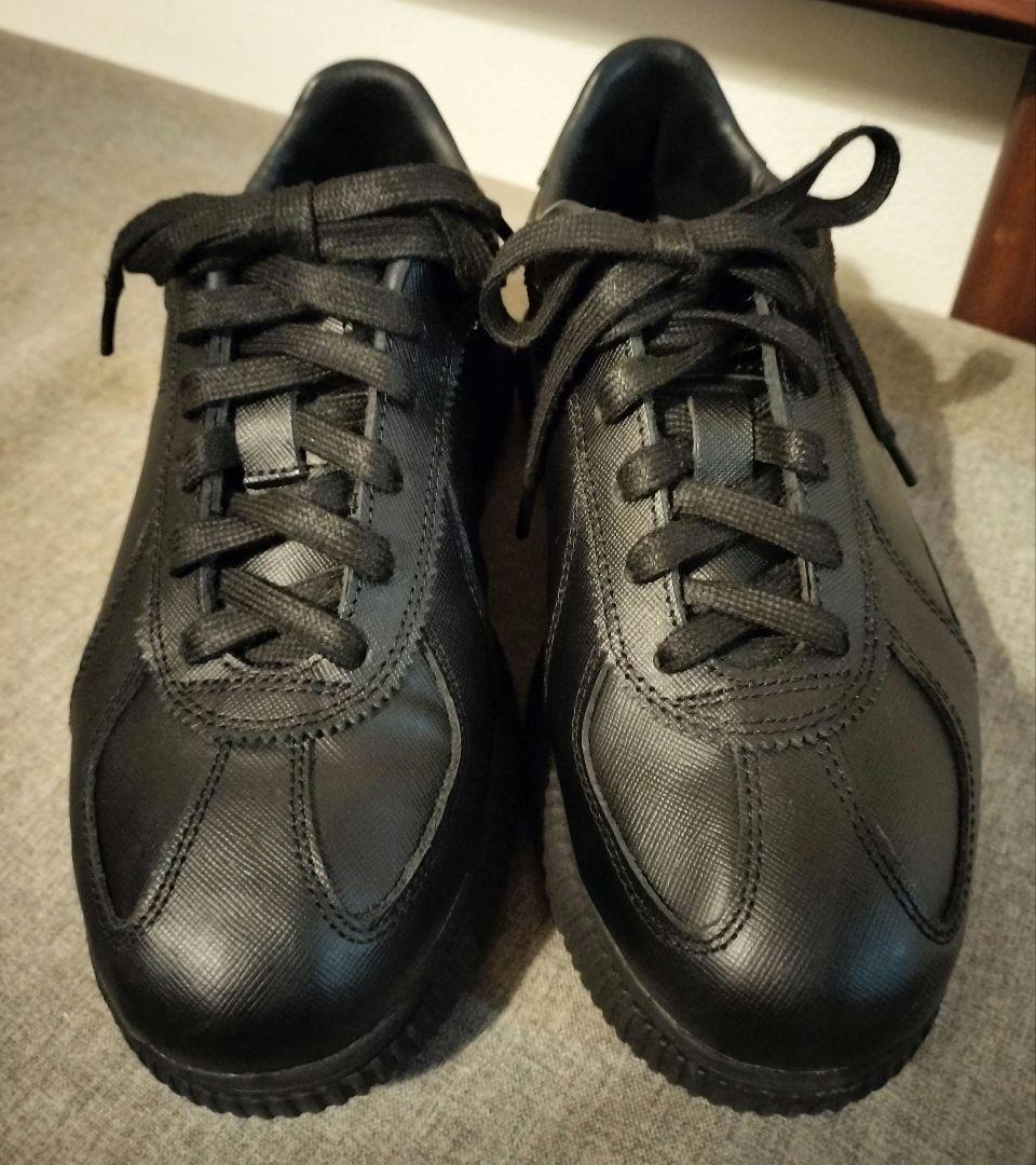 オニツカタイガー スニーカー 厚底 レザー ブラック Onitsuka Tiger ブラックスニーカー 厚底