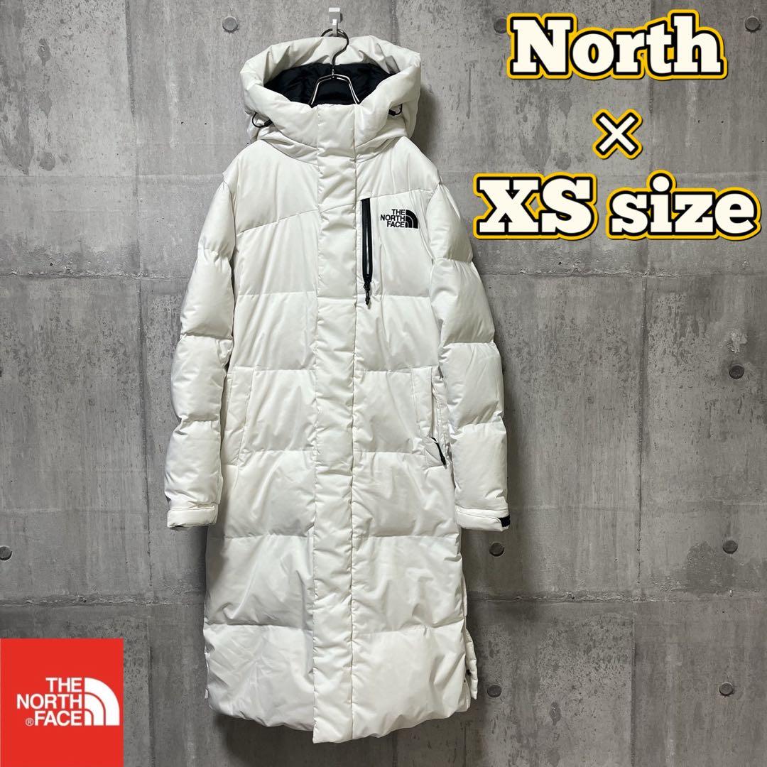 ノースフェイス　ダウンコート　ホワイト　メンズXS