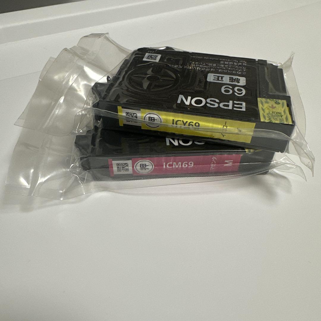 エプソン純正インクカートリッジ69 黄、マゼンダ 2本 - メルカリ