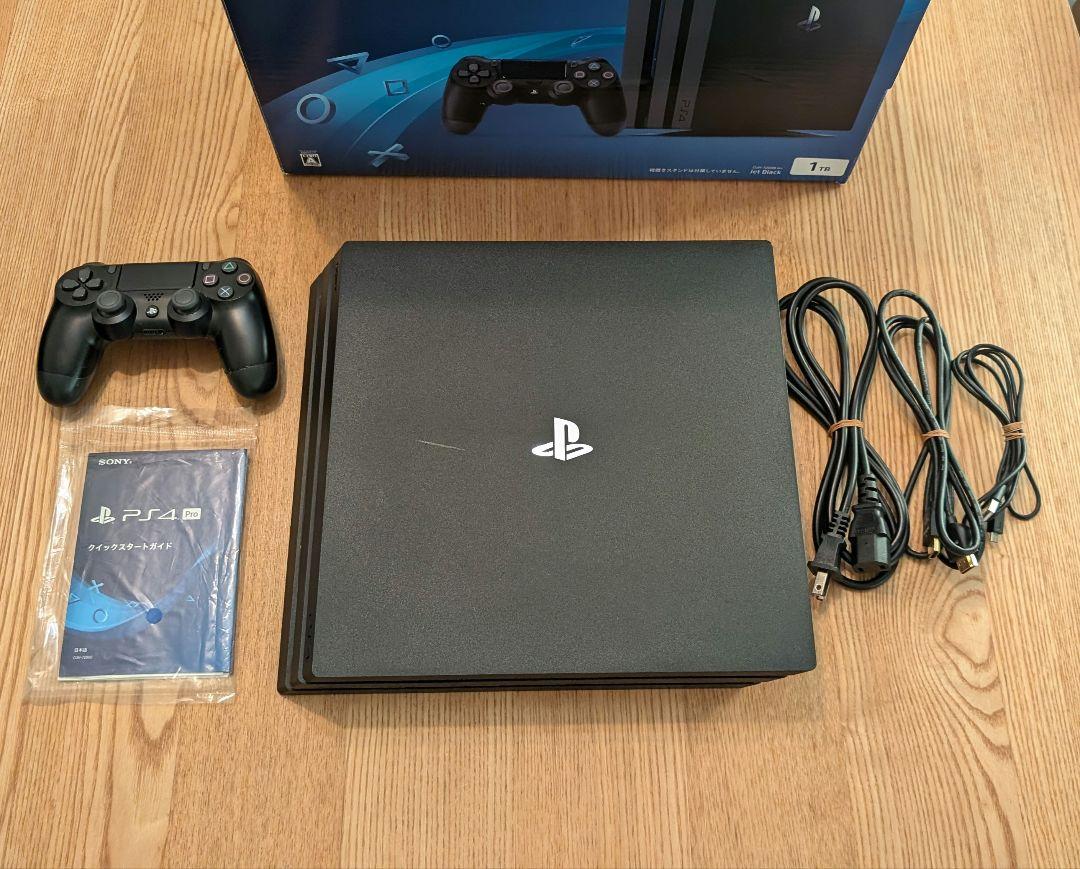 SONY PS4 Pro 1TB 本体 コントローラー+ケーブル付属