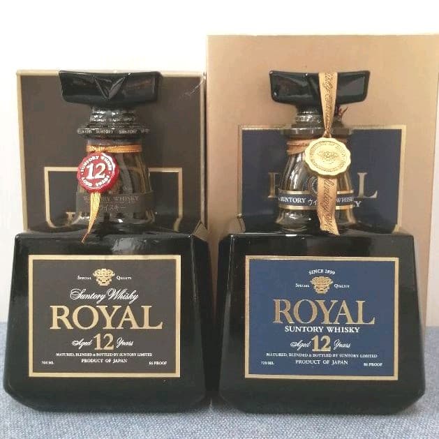 高評価なギフト サントリー ローヤル 12年 プレミアム 2本セット 青