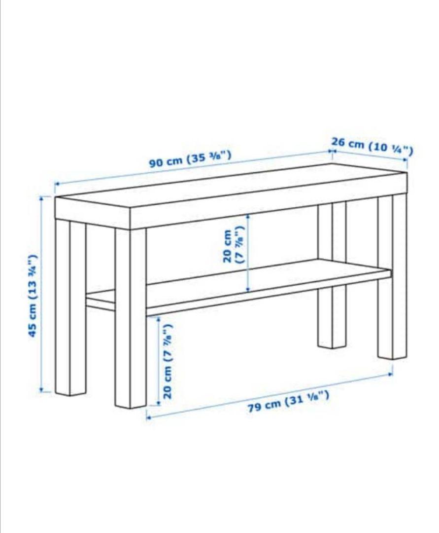 ★IKEA　LACK★　イケア　テレビ台サイドテーブル　2台セット　ホワイト
