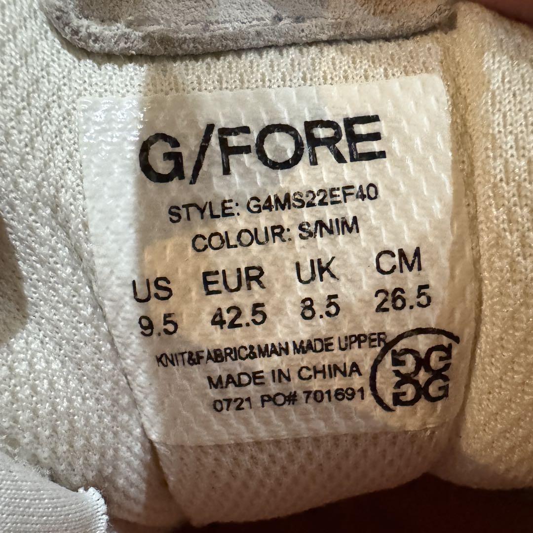 《G/FORE》MENS MG4X2 スパイクレスゴルフシューズ　26.5