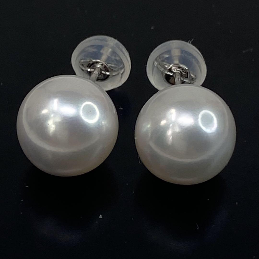 ✨【良テリ】K14WG あこや真珠 8.5mm パールピアス ✨フォーマルにも