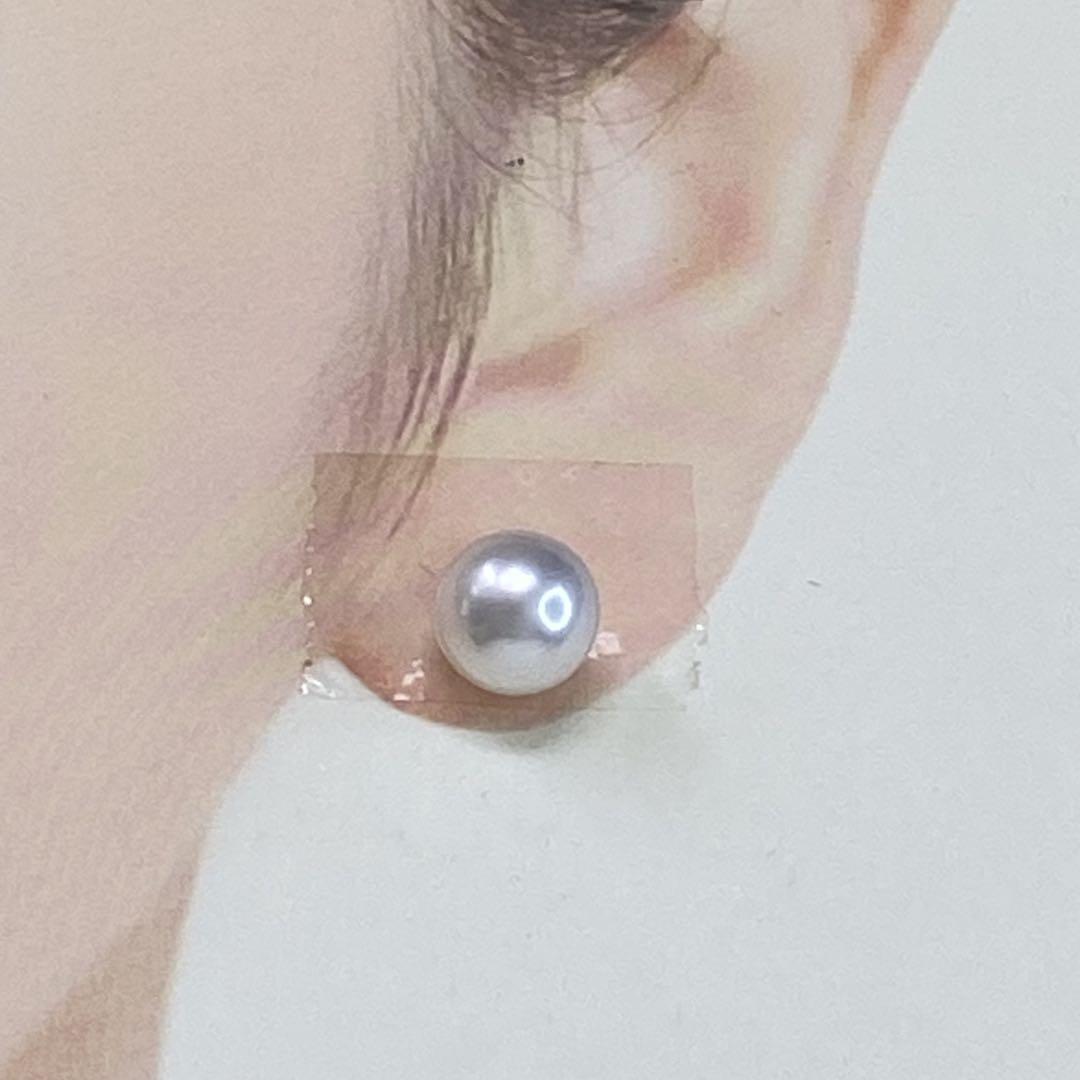 ✨【良テリ】K14WG あこや真珠 8.5mm パールピアス ✨フォーマルにも